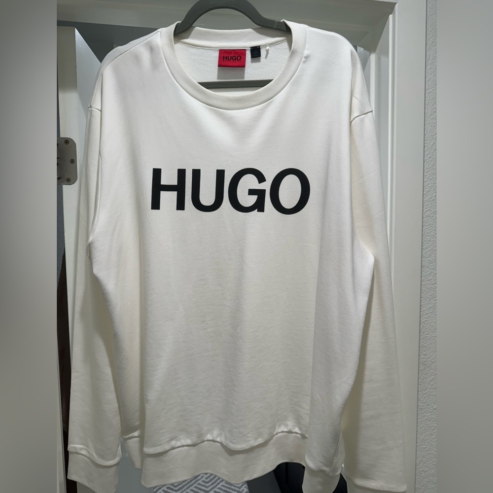 Men Hugo Boss sweatshirt white XXL